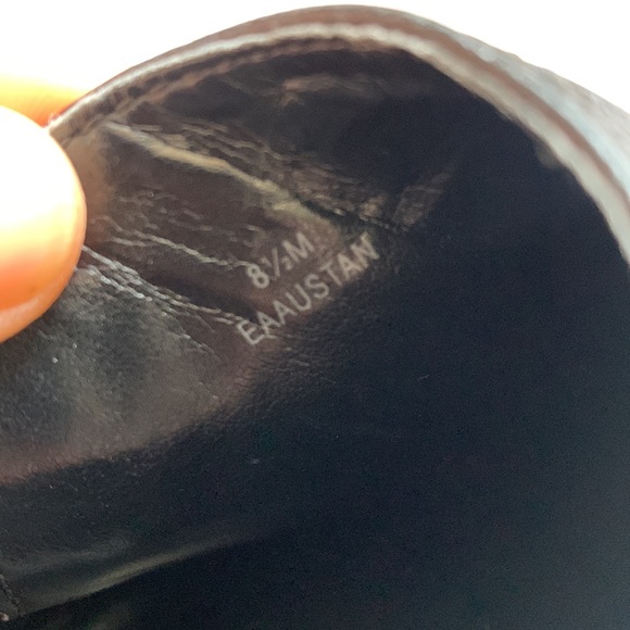 Enzo Angiolini Metal Toe ankle boots black leather 8.5 - Picture 9 of 9